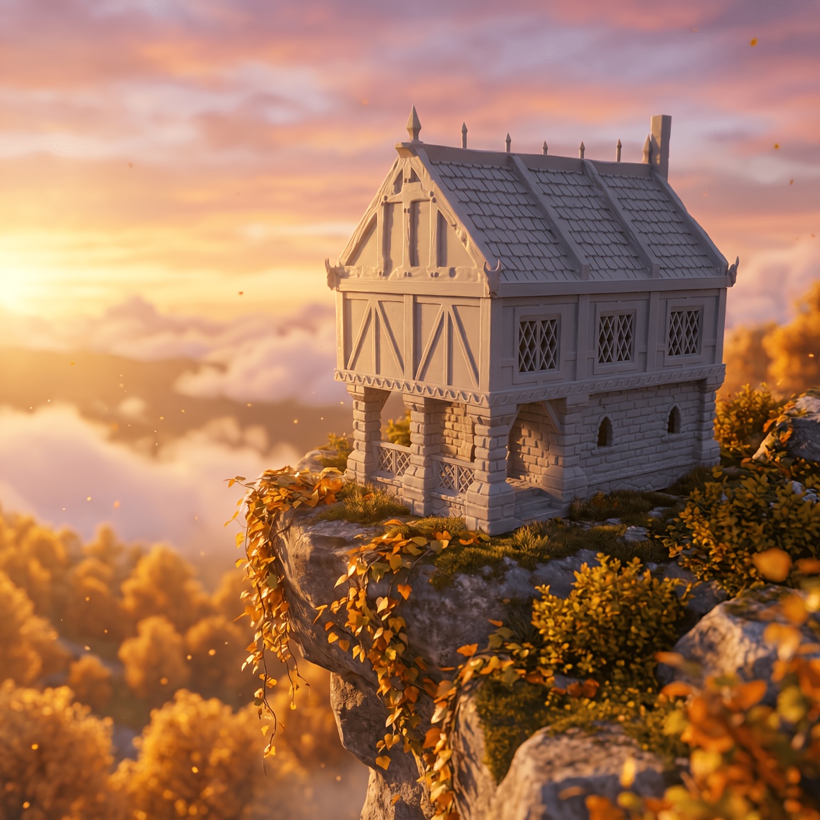 Timberhold Cottage Miniature for Tabletop Games